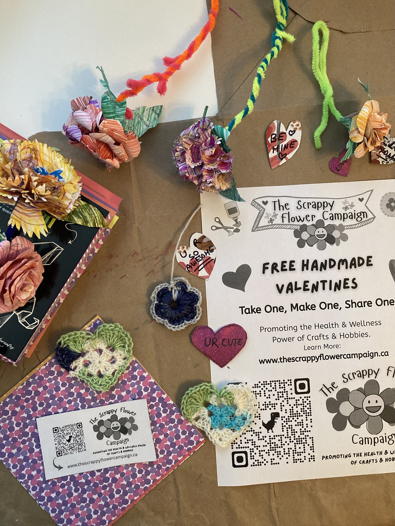 Take One, Make One, Share One: A Scrappy Valentines Experiment